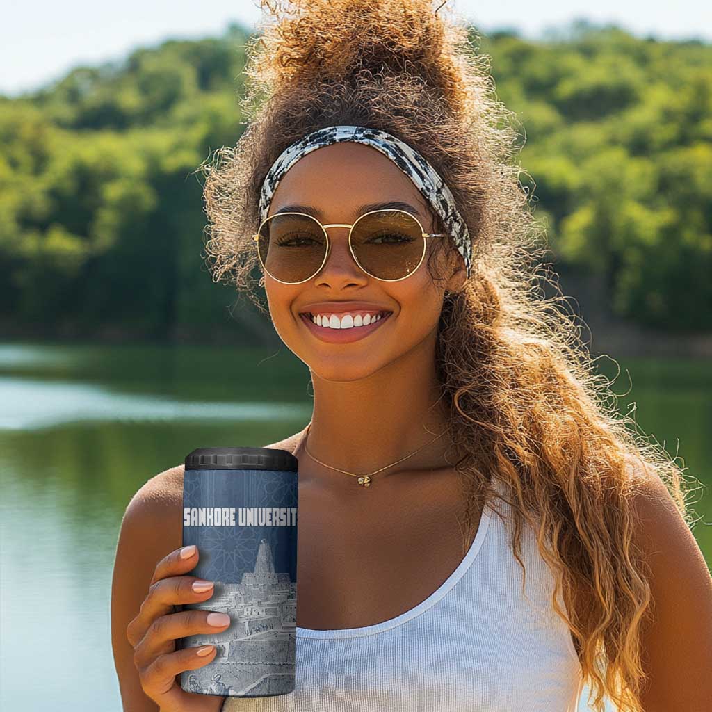 Mansa Musa Sankore University 4 in 1 Can Cooler Tumbler Knowledge is the True Gold - African Scholarly Legacy - African Pride