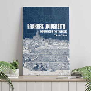Mansa Musa Sankore University Canvas Wall Art Knowledge is the True Gold - African Scholarly Legacy - African Pride