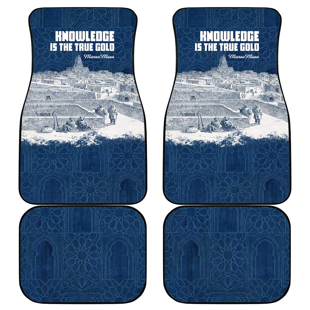 Mansa Musa Sankore University Car Mats Knowledge is the True Gold - African Scholarly Legacy - African Pride