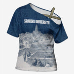 Mansa Musa Sankore University Cross Shoulder Shirt Knowledge is the True Gold - African Scholarly Legacy - African Pride