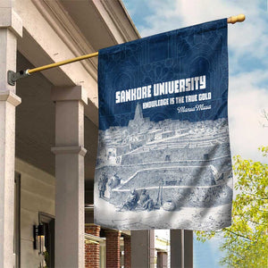 Mansa Musa Sankore University Garden Flag Knowledge is the True Gold - African Scholarly Legacy - African Pride