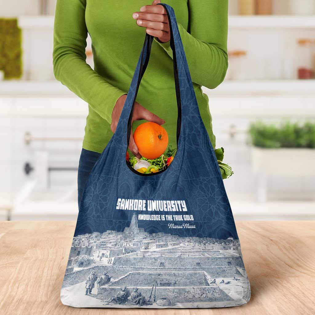 Mansa Musa Sankore University Grocery Bag Knowledge is the True Gold - African Scholarly Legacy - African Pride