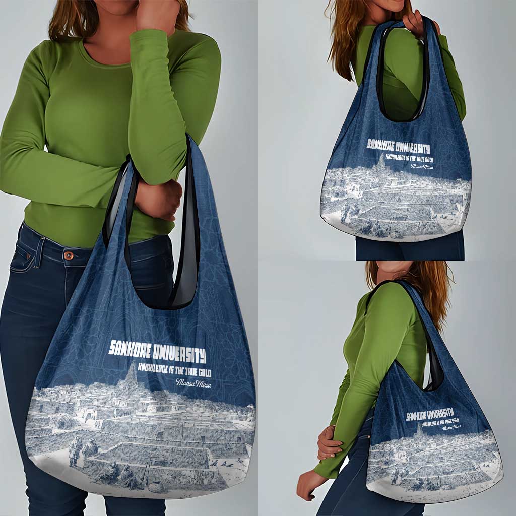 Mansa Musa Sankore University Grocery Bag Knowledge is the True Gold - African Scholarly Legacy - African Pride