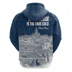 Mansa Musa Sankore University Hoodie Knowledge is the True Gold - African Scholarly Legacy - African Pride