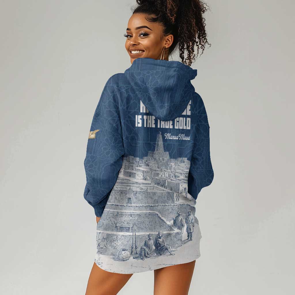 Mansa Musa Sankore University Hoodie Dress Knowledge is the True Gold - African Scholarly Legacy - African Pride