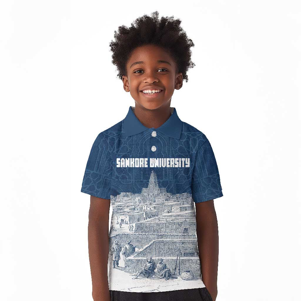 Mansa Musa Sankore University Kid Polo Shirt Knowledge is the True Gold - African Scholarly Legacy - African Pride