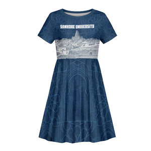 Mansa Musa Sankore University Kid Short Sleeve Dress Knowledge is the True Gold - African Scholarly Legacy - African Pride