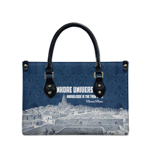 Mansa Musa Sankore University Leather Bag Knowledge is the True Gold - African Scholarly Legacy - African Pride