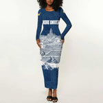 Mansa Musa Sankore University Long Sleeve Bodycon Dress Knowledge is the True Gold - African Scholarly Legacy - African Pride