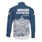 Mansa Musa Sankore University Long Sleeve Button Shirt Knowledge is the True Gold - African Scholarly Legacy - African Pride