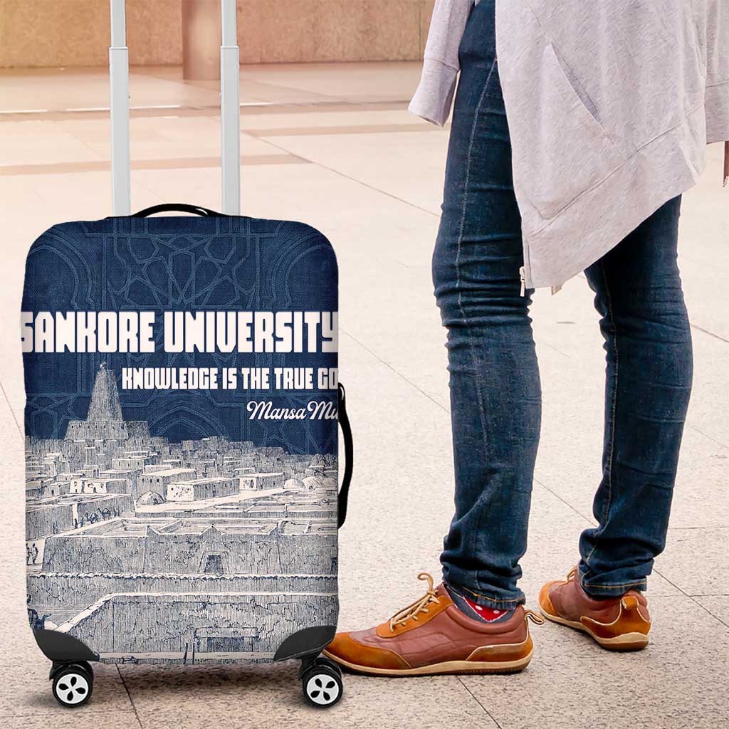Mansa Musa Sankore University Luggage Cover Knowledge is the True Gold - African Scholarly Legacy - African Pride