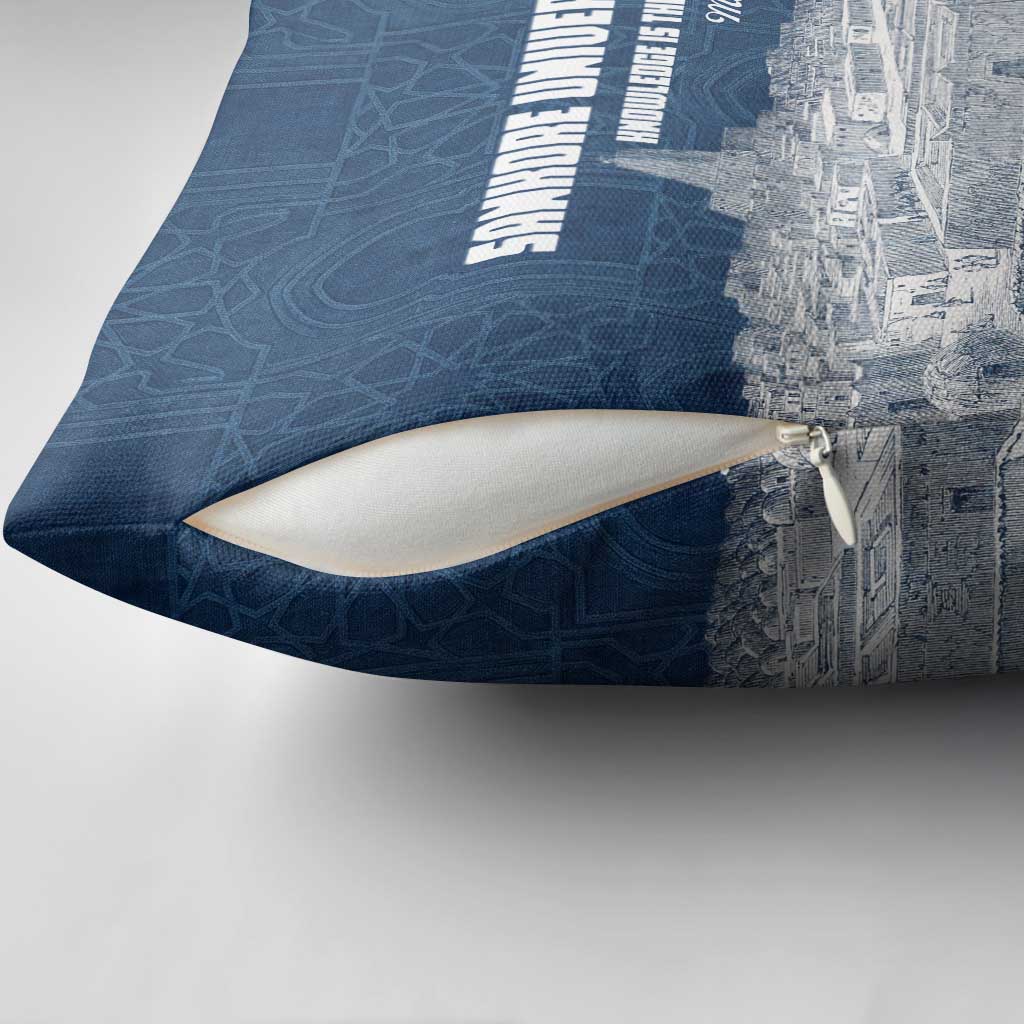 Mansa Musa Sankore University Pillow Cover Knowledge is the True Gold - African Scholarly Legacy - African Pride