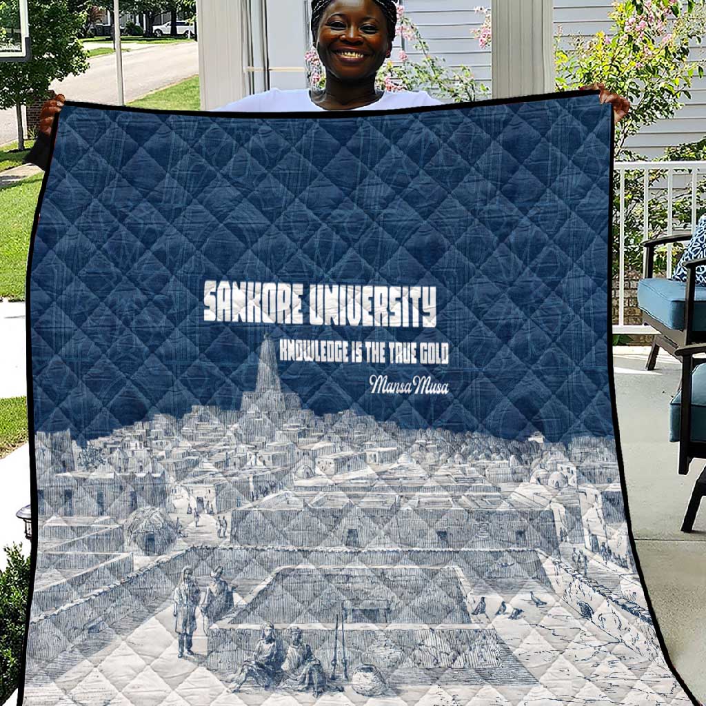 Mansa Musa Sankore University Quilt Knowledge is the True Gold - African Scholarly Legacy - African Pride