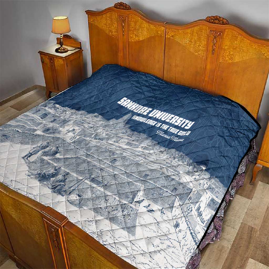 Mansa Musa Sankore University Quilt Knowledge is the True Gold - African Scholarly Legacy - African Pride