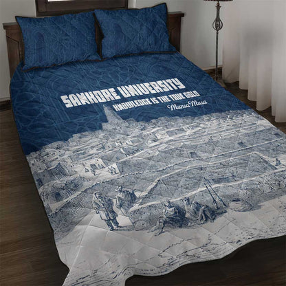 Mansa Musa Sankore University Quilt Bed Set Knowledge is the True Gold - African Scholarly Legacy - African Pride