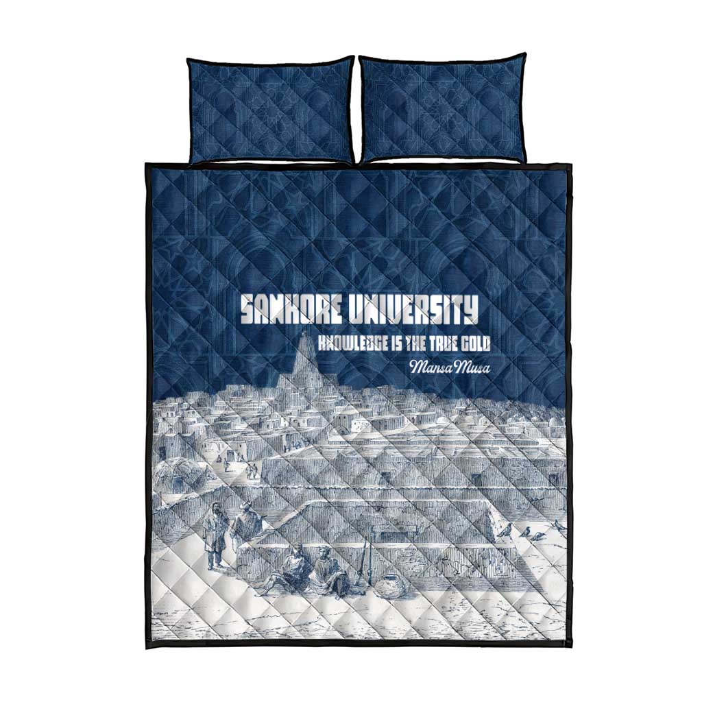 Mansa Musa Sankore University Quilt Bed Set Knowledge is the True Gold - African Scholarly Legacy - African Pride