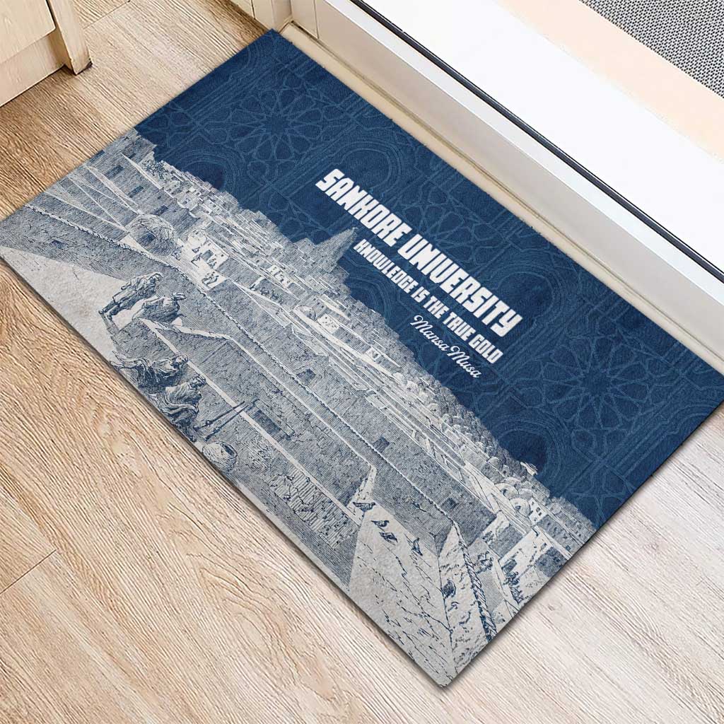 Mansa Musa Sankore University Rubber Doormat Knowledge is the True Gold - African Scholarly Legacy - African Pride