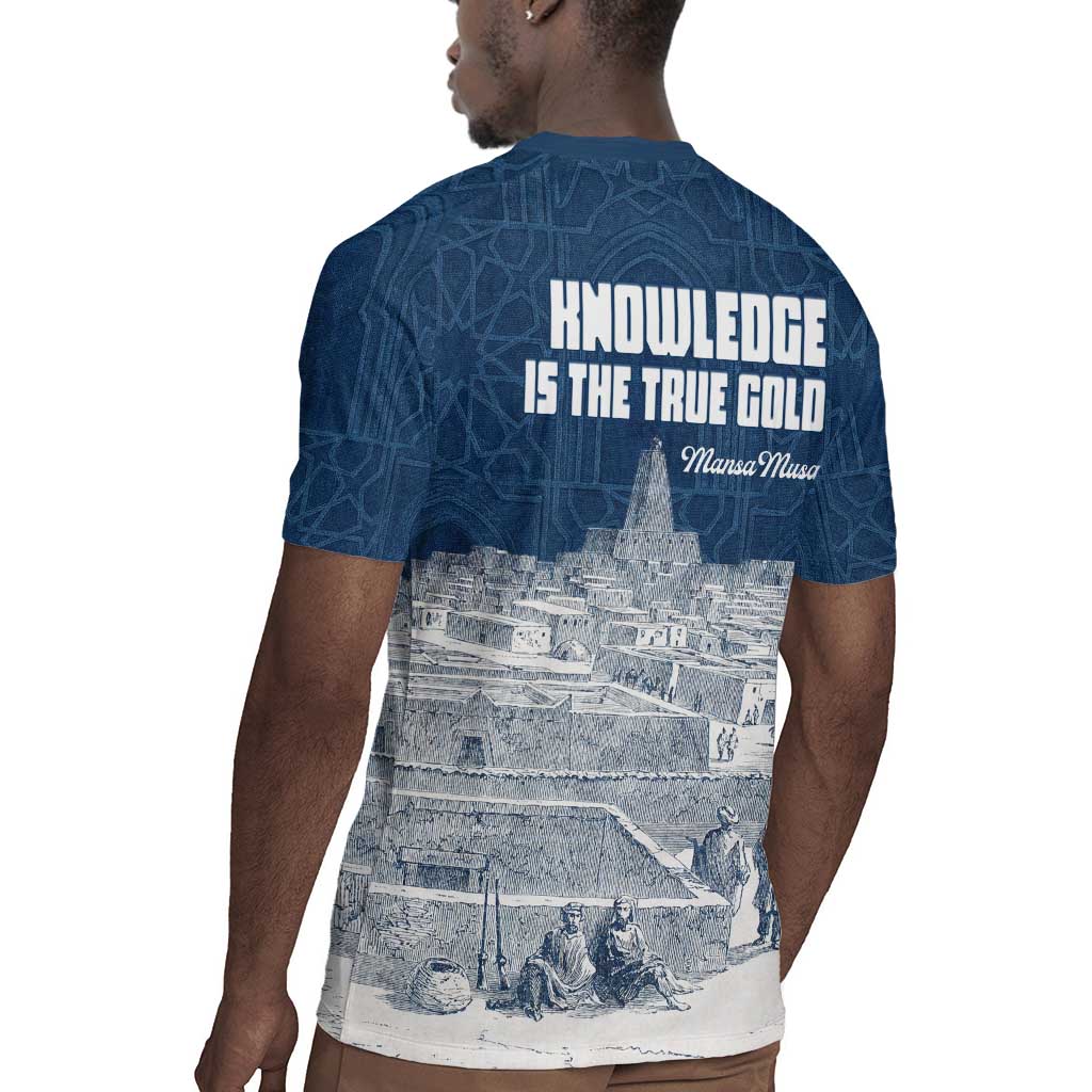 Mansa Musa Sankore University Rugby Jersey Knowledge is the True Gold - African Scholarly Legacy - African Pride