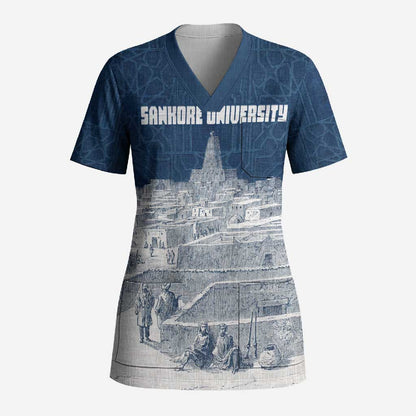Mansa Musa Sankore University Scrub Top Knowledge is the True Gold - African Scholarly Legacy - African Pride