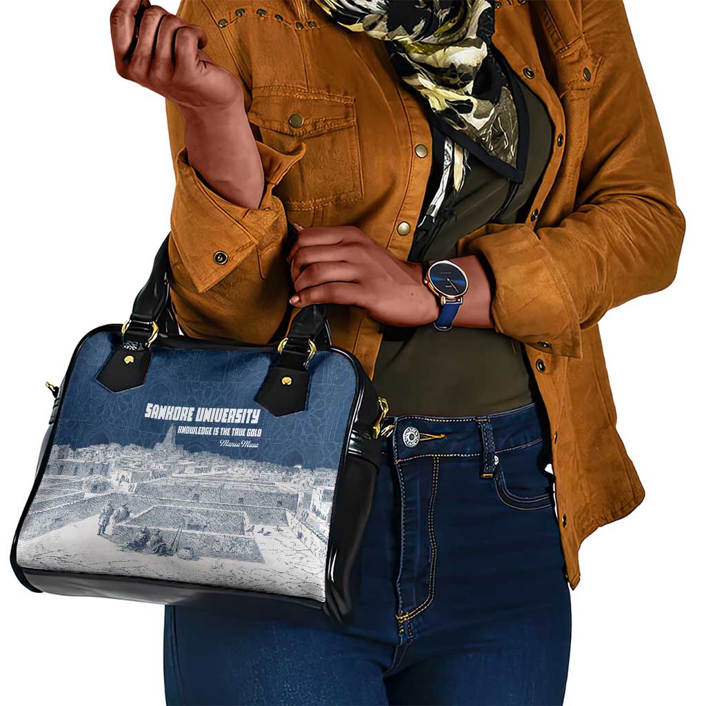 Mansa Musa Sankore University Shoulder Handbag Knowledge is the True Gold - African Scholarly Legacy - African Pride