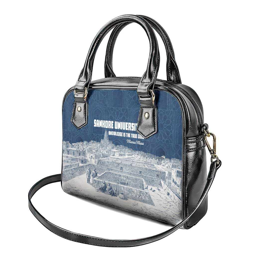 Mansa Musa Sankore University Shoulder Handbag Knowledge is the True Gold - African Scholarly Legacy - African Pride