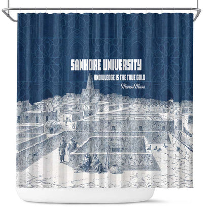 Mansa Musa Sankore University Shower Curtain Knowledge is the True Gold - African Scholarly Legacy - African Pride