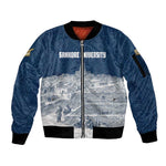 Mansa Musa Sankore University Sleeve Zip Bomber Jacket Knowledge is the True Gold - African Scholarly Legacy - African Pride