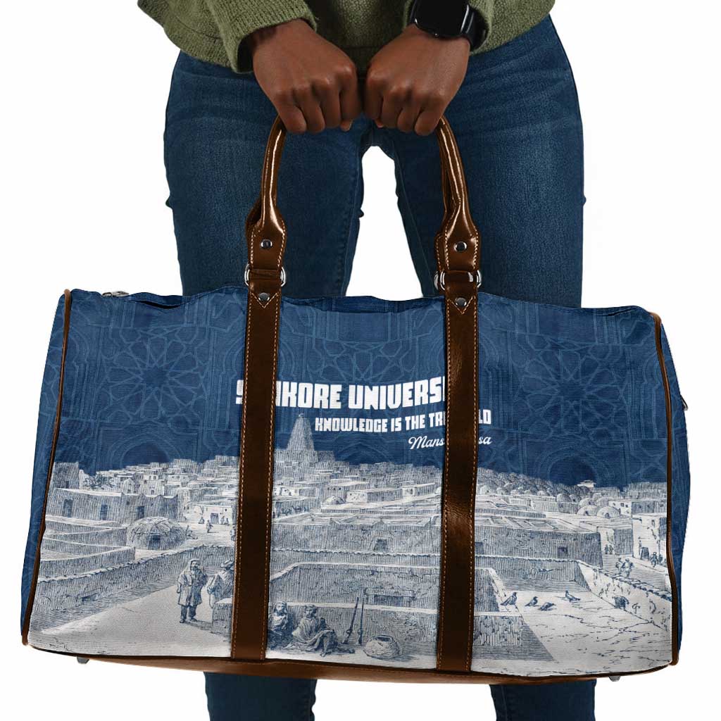 Mansa Musa Sankore University Travel Bag Knowledge is the True Gold - African Scholarly Legacy - African Pride