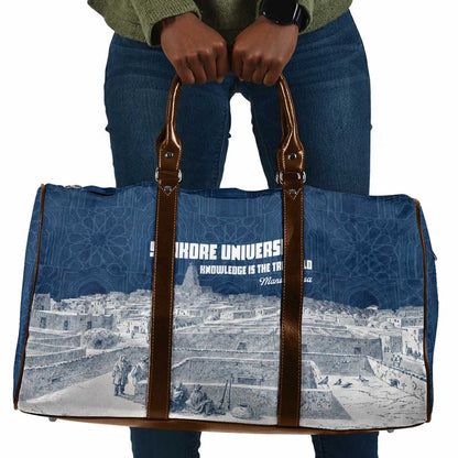 Mansa Musa Sankore University Travel Bag Knowledge is the True Gold - African Scholarly Legacy - African Pride