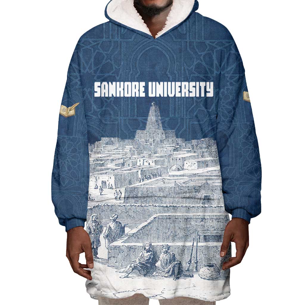 Mansa Musa Sankore University Wearable Blanket Hoodie Knowledge is the True Gold - African Scholarly Legacy - African Pride