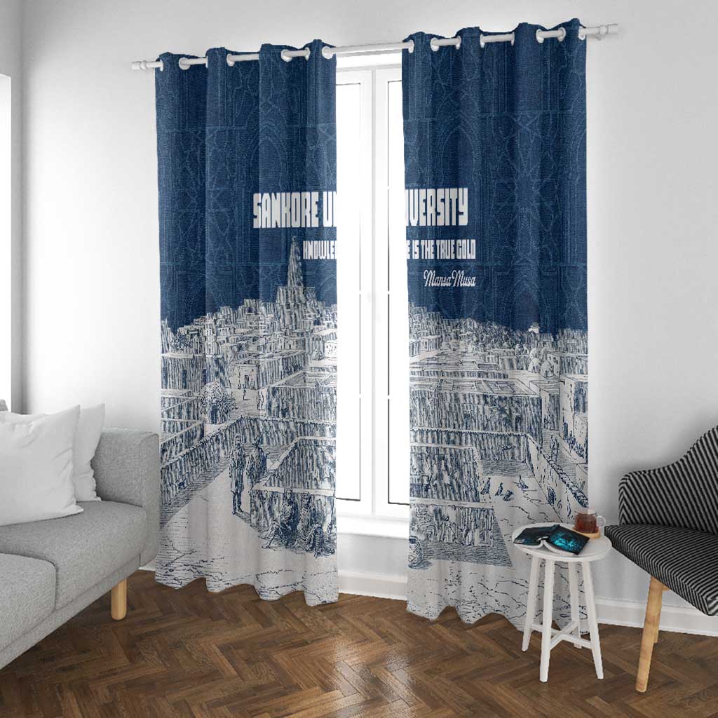 Mansa Musa Sankore University Window Curtain Knowledge is the True Gold - African Scholarly Legacy - African Pride