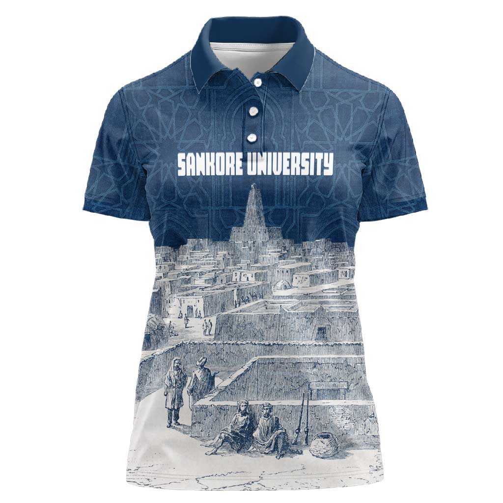 Mansa Musa Sankore University Women Polo Shirt Knowledge is the True Gold - African Scholarly Legacy - African Pride