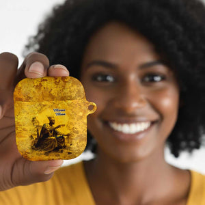 Mansa Musa AirPods Case Golden Legacy Theme Ancient Map Regal Portrait of Mali Emperor Timbuktu - African Pride