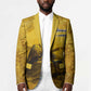 Mansa Musa Blazer Golden Legacy Theme Ancient Map Regal Portrait of Mali Emperor Timbuktu - African Pride