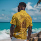 Mansa Musa Hawaiian Shirt Golden Legacy Theme Ancient Map Regal Portrait of Mali Emperor Timbuktu - African Pride
