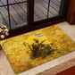 Mansa Musa Rubber Doormat Golden Legacy Theme Ancient Map Regal Portrait of Mali Emperor Timbuktu - African Pride