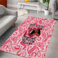 Black Cowgirl Area Rug Boots And Bling - Pink Leopard Western Diva Melanin