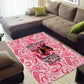 Black Cowgirl Area Rug Boots And Bling - Pink Leopard Western Diva Melanin