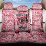 Black Cowgirl Back Car Seat Cover Boots And Bling - Pink Leopard Western Diva Melanin