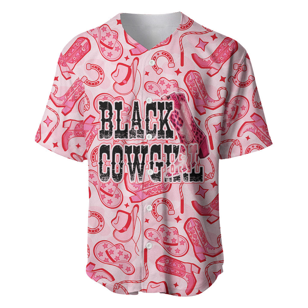 Black Cowgirl Baseball Jersey Boots And Bling - Pink Leopard Western Diva Melanin