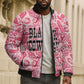 Black Cowgirl Bomber Puffer Jacket Boots And Bling - Pink Leopard Western Diva Melanin