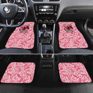 Black Cowgirl Car Mats Boots And Bling - Pink Leopard Western Diva Melanin