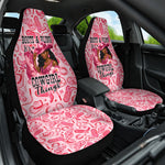 Black Cowgirl Car Seat Cover Boots And Bling - Pink Leopard Western Diva Melanin