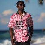 Black Cowgirl Hawaiian Shirt Boots And Bling - Pink Leopard Western Diva Melanin