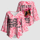 Black Cowgirl Kimono Sleeve Blouse Boots And Bling - Pink Leopard Western Diva Melanin