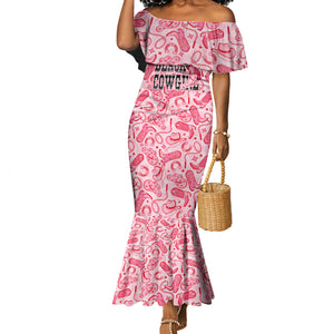 Black Cowgirl Mermaid Dress Boots And Bling - Pink Leopard Western Diva Melanin