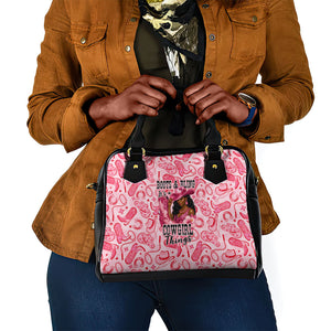 Black Cowgirl Shoulder Handbag Boots And Bling - Pink Leopard Western Diva Melanin
