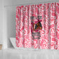 Black Cowgirl Shower Curtain Boots And Bling - Pink Leopard Western Diva Melanin