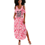 Black Cowgirl Summer Maxi Dress Boots And Bling - Pink Leopard Western Diva Melanin