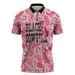 Black Cowgirl Zipper Polo Shirt Boots And Bling - Pink Leopard Western Diva Melanin